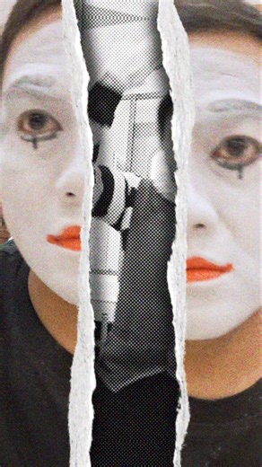 Inilah urutan cepat makeup pantomim #pantomim #pantomimindonesia