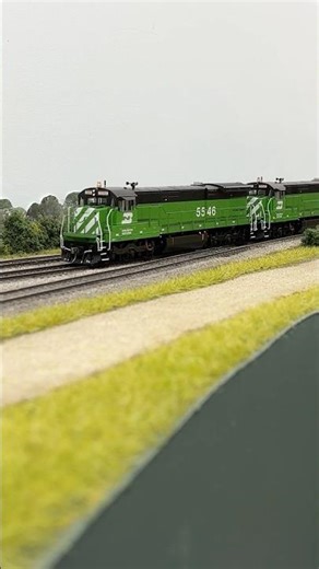 A different kind of green train on the MKT #modelrailroad #modelrailway