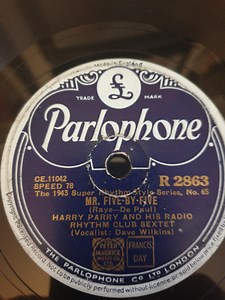 Harry Parry And His Radio Rhythm Club Sextet - Mr. Five-By-Five / I Never Knew