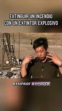 Is it possible to extinguish a fire with an explosive fire extinguisher? #mythbusters #physics #s...