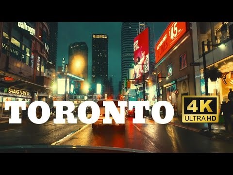 Driving Downtown Toronto in 4K Ultra HD 🇨🇦 | Real Street View Canada