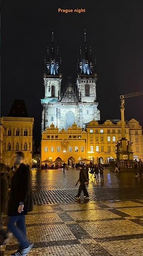 Prague at Night — The City of a Hundred Spires Illuminated! 🌉
