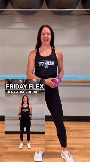 FRIDAY FLEX: BENT ARM SIDE RAISE💪 You’ll see this move in a lot of our UPLIFT shoulder routines, but it’s easy to let form slip. Lizzie’s breaking it down and pointing out a few common errors so you can give yourself a quick form check and make sure you’re doing it properly. 👉 Save this tip for your next workout or send it to your workout buddy who needs a shoulder check-in. #shoulderworkout #strengthtraining #formcheck #formcheckfriday #upliftstrengthfitness #fitnesstip | SHINE Dance Fitness