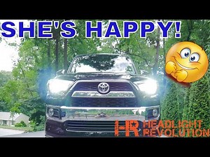 2018 4Runner Limited is fixed! HID vs LED Headlight Low Beams