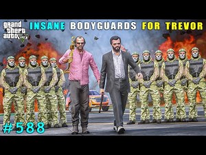 Michael Surprises Trevor With Insane Bodyguards | Gta V Gameplay