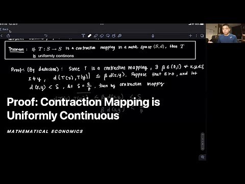 Proof: Contraction Mapping is Uniformly Continuous
