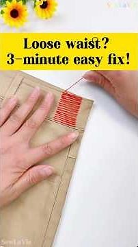 Jeans Too Big at the Waist? Try This INVISIBLE Hack!#diy #lifestyle #jeans #diycrafts