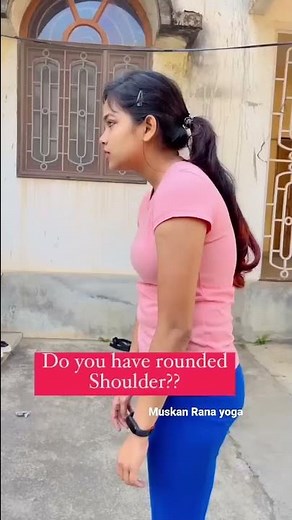 How to correct your posture | Round Shoulder treatment | Posture corrector | Muskan Rana