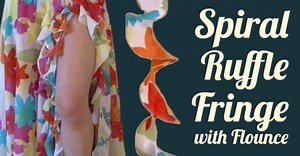 DIY Spiral Ruffle Fringe with Flounce - SPARKLY BELLY