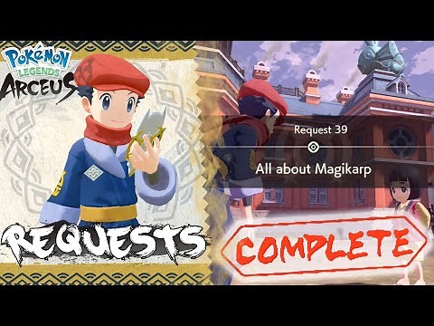 Pokemon Legends Arceus Request 39 Walkthrough "All About Magikarp" How To Unlock & Guide