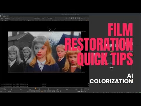 AI Film Colorization with Photoshop Neural Filters and Nuke CopyCat