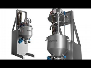 PerMix PAMD 500 EC Vertical Paddle mixer-dryer with lifting system for easy clean abilities