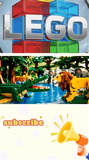 LEGO Jungle Adventure: Wild Animals & Exploration! 🐘🐅🐊#lego #shorts