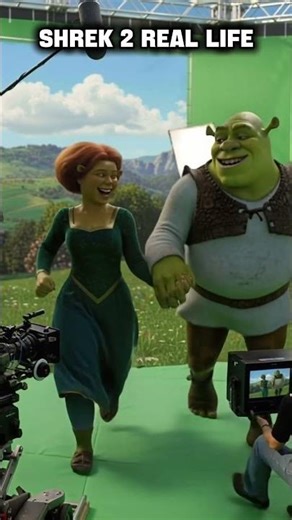 Shrek 2 Real Life Behind camera😱 #viral #shrek
