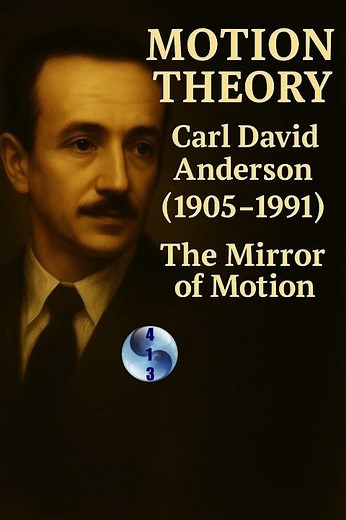 Carl David Anderson (1905–1991) — The Discovery of the Positron and the Mirror of Motion
