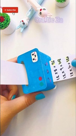 This Mini Calculator Craft is TOO Cute 😍 | Satisfying Paper Craft #Shorts