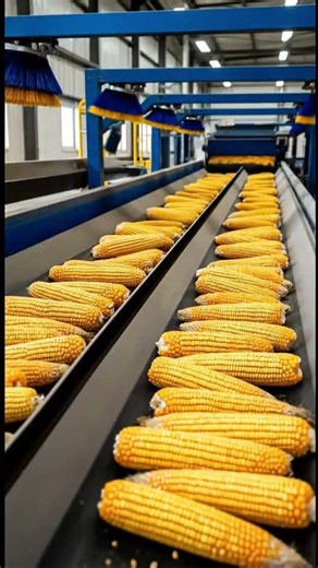 Corn Processing #corn #cornprocessing #fieldtofactory #factoryinside #foodfactory #howitsmade