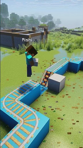 Minecraft Roller Coaster🎢 For Build with No Music #shorts #minecraft