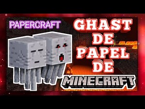 como hacer al ghast de papel de Minecraft paso a paso súper fácil y rápido | #papercraft manuelcraft