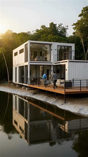 Jungle Lagoon Container Retreat 🌿 | Luxury Shipping Container Home in Nature | Eco Living Design