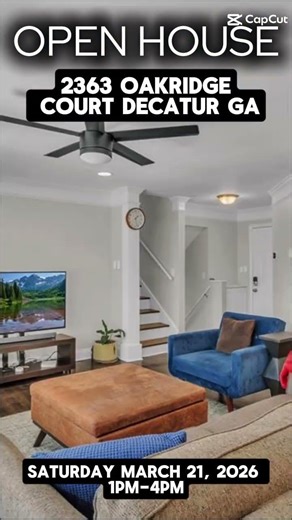 Open House Tour Decatur GA 4 Bedroom 3 Bath 2 Car Garage 1975 Sq Ft #atlantarealestate #Decatur