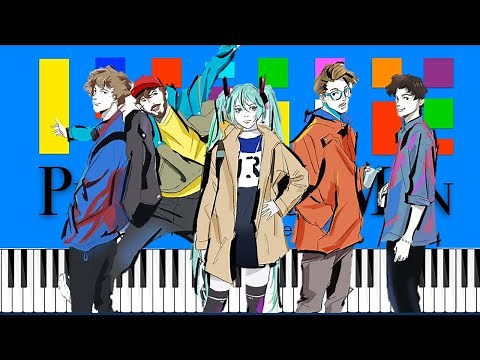 Anamanaguchi - Miku ft. Hatsune Miku (Slow Medium) Piano Tutorial 4K