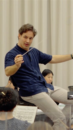 Houston Grand Opera on Instagram: "🎼🎙️Go mic’d up with Conductor Andreas Ottenasmer and the HGO Orchestra! We’re taking you inside the rehearsal room of Hansel and Gretel to hear how our musicians transform Humperdinck’s score—from notes on a page to orchestral magic. Watch the full video on YouTube! Link in bio 🔗"