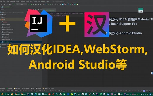 如何将IDEA设置成中文？ Android Studio汉化, Flutter, Material Theme UI 插件汉化