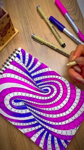 Relaxing Dot Mandala Art | Satisfying Dot Painting Using Markers | Easy Mandala Design #zentangle