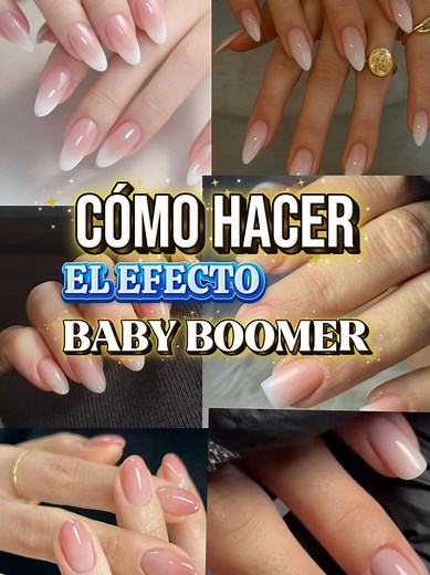 Cómo Hacer el Efecto Baby Boomer en Uñas