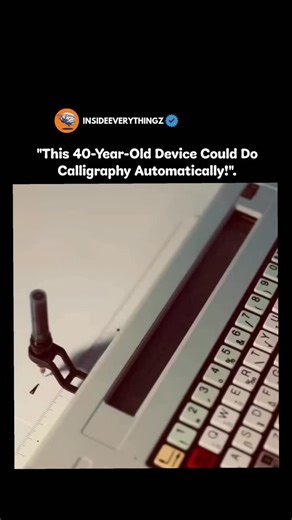 Explore l Learn l Facts | This 40-year-old device is a beautiful example of engineering meeting art — it can perform calligraphy automatically with smooth,... | Instagram