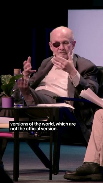 Why ban books? Writer Salman Rushdie in our conversation of the week on Hay Festival Anytime now for Banned Books Week UK. #HayFestival #BookTok #BannedBooks