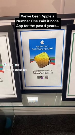 We did it! Apple’s Number One Paid iPhone App for 5 years running! 🥳🎉 #drivingtestsuccess #drivingtest #theorytest #learnerdriver #4in1app #theorytestpractice #fyp