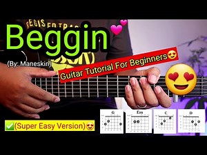 Beggin - Maneskin (Super Easy Chords)😍 | 4 Chords Only!!! | Guitar Tutorial