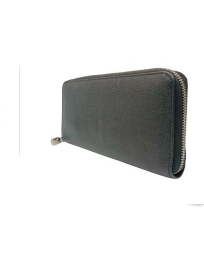 LOUIS VUITTON 長財布 ジッピー ウォレット ホリゾンタル M31071 ノワール（ブラック）系 タイガ メンズ ラウンドファスナー シルバー金具 美品