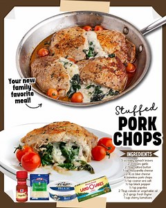1.2K views | STUFFED PORK CHOPS  simple, hearty & delicious!...