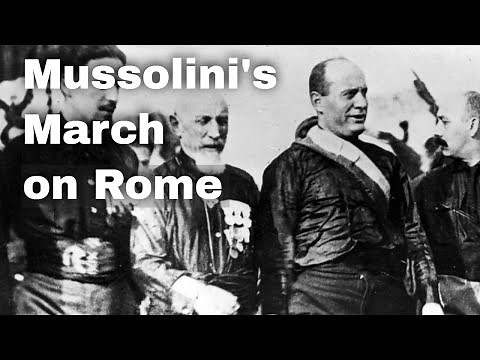 28th October 1922: Benito Mussolini’s Blackshirts approach the Italian capital in the March on Rome