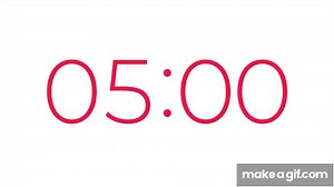 5 Minute Countdown Timer on Make a GIF
