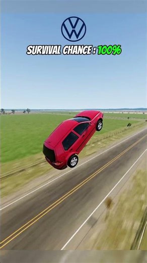 Cars hit 600 MPH instantly! 🚀🛫 #16 | #shorts #beamngdrive