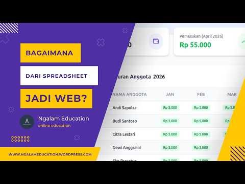 Ubah Spreadsheet Jadi Laporan Keuangan Berbasis Web (Google Apps Script)