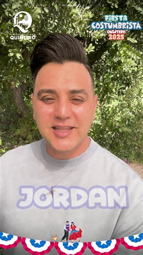 🌟🎤 ¡Jordan en la Fiesta Costumbrista Quintero 2025! 🎤🌟 Este 20 de septiembre, Jordan se toma el escenario con toda su energía y sus grandes éxitos para cerrar nuestra fiesta con broche de oro. 📅 17, 18, 19 y 20 de septiembre 🕛 Desde las 12:00 horas 📍 Estadio Municipal Raúl Vargas Verdejo 🍴 Sabores típicos – 🎶 Música en vivo – 🛍️ Artesanía – 🎡 Diversión familiar ✨ La cuenta regresiva ya empezó... ¡en solo 2 días comienza la Fiesta Costumbrista Quintero 2025! 💙 | I. Municipalidad de Qu