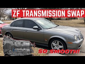 Installing A New TRANSMISSION In My $3,000 Jaguar S-Type R *IT SHIFTS*