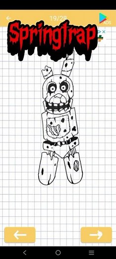 How to Draw Springtrap from FNAF #fnaf#springtrap#drawing