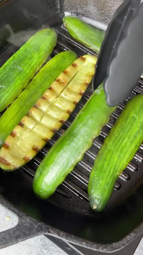 Juicy Grilled Cucumber Salad Recipe