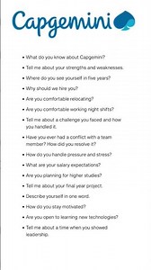 recent Capgemini hr interview questions 2025