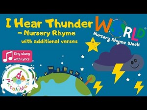 I Hear Thunder Lyrics - Piccolo Music | World Nursery Rhyme Week 2025 | Babies, Toddlers, Nursery