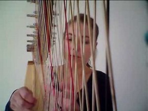 Chopin Mazurka band 13 no 11 on chromatic harp played by Mirjam Rietberg