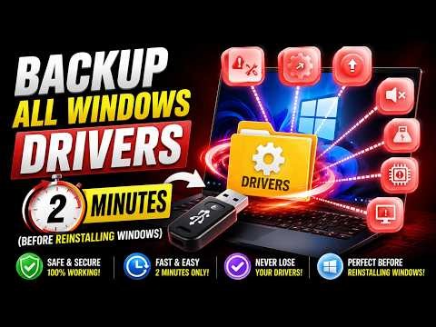 Backup All Windows Drivers in 2 Minutes (Before Reinstalling Windows)