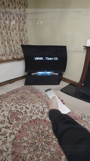 Loewe Stellar OLED 4K Smart TV lava finish simple client installation.. #loewe #smarttv #oledtv