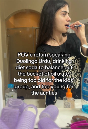 Life of an abcd coming home to a dirty mirror and hair rolls too | brown girl